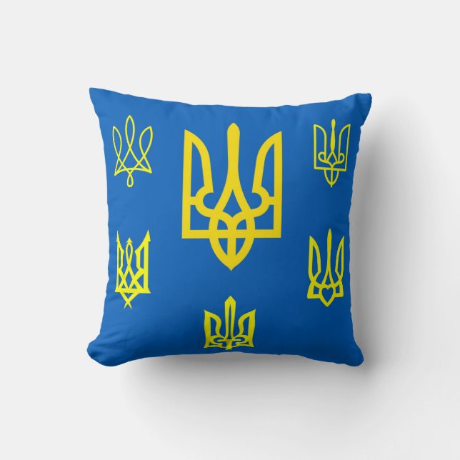 Ukrainische Stämme und Embleme Kissen (Vorderseite)