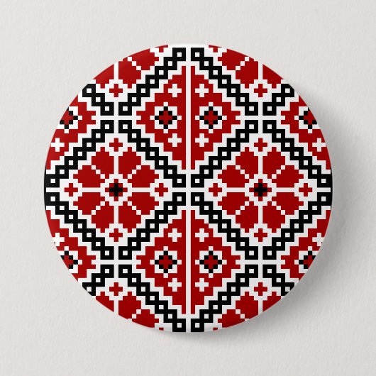 Ukrainische Stickerei Button (Vorderseite)