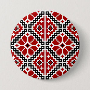 Ukrainische Stickerei Button