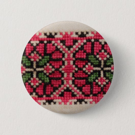 Ukrainische Stickerei Button (Vorderseite)
