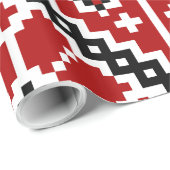 Ukrainische Stickerei Geschenkpapier (Rolleneckpunkt)