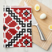 Ukrainische Stickerei Geschirrtuch (Viertel Falte)