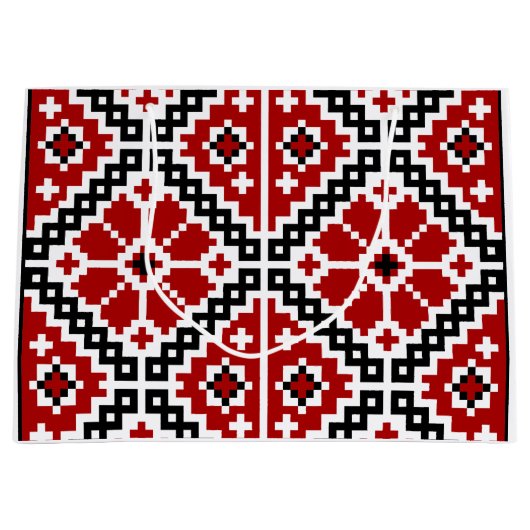 Ukrainische Stickerei Große Geschenktüte (Vorderseite)