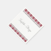 Ukrainische Stickerei Hochzeit Napkins Serviette (Ecke)