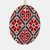 Ukrainische Stickerei Keramik Ornament (Rechts)
