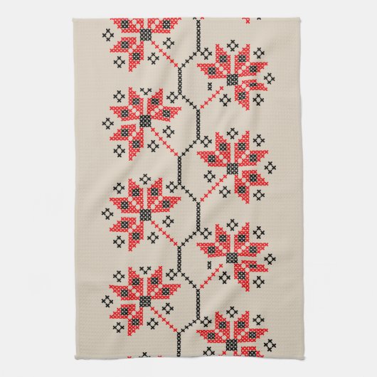 Ukrainische Stickerei Muster Küchentuch (Vertikal)