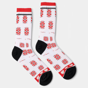 Ukrainische Stickerei Vyshyvanka Socken