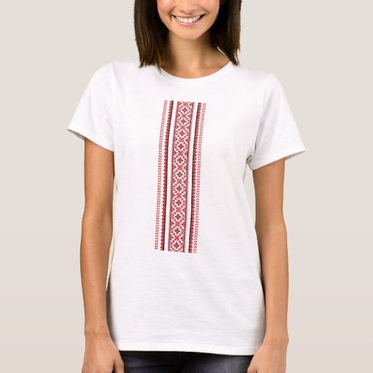 Ukrainische Stickerei Vyshyvanka T-Shirt (Vorderseite)