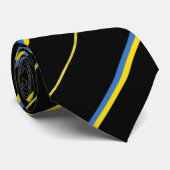 Ukrainische Streifenflagge Krawatte (Gerollt)