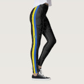 ukrainische Streifenflagge Leggings (Rechts)