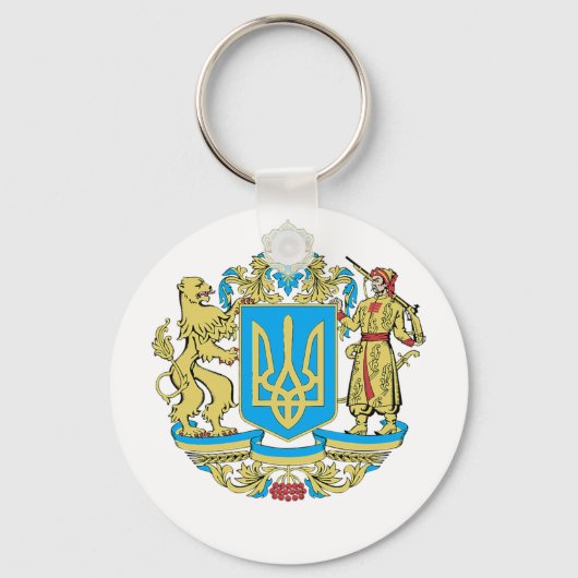 Ukrainische Symbole Ukraine Flaggengeschenk für Uk Schlüsselanhänger (Vorderseite)