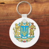 Ukrainische Symbole Ukraine Flaggengeschenk für Uk Schlüsselanhänger (Vorderseite)