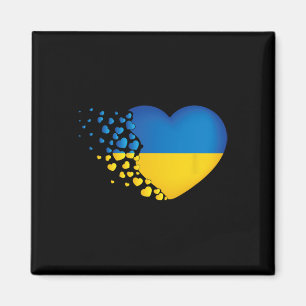 Ukrainische Symbole Ukrainische Flagge Herz Liebe Magnet