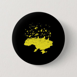 Ukrainische Symbole Ukrainische Ukraine Karte Frei Button