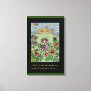 Ukrainische Tänzer Folk Art Leinwanddruck