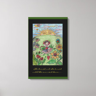 Ukrainische Tänzer Folk Art Leinwanddruck