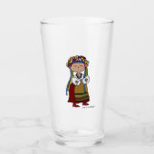 Ukrainische Tänzer-Volkskunst Glas (Vorderseite)