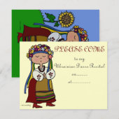 Ukrainische TanzErwägung Einladung (Vorne/Hinten)