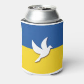 ukrainische Taubenflagge Dosenkühler (Kanne Rückseite)