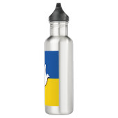 ukrainische Taubenflagge Edelstahlflasche (Rechts)