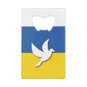 ukrainische Taubenflagge Geldbeutel Flaschenöffner (Rückseite)