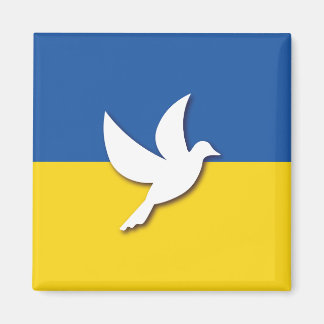 ukrainische Taubenflagge Magnet
