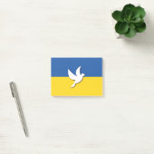 ukrainische Taubenflagge Post-it Klebezettel (Büro)