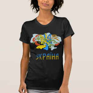 Ukrainische Trident-Liebe Ukraine Flag Tryzub Grap T-Shirt