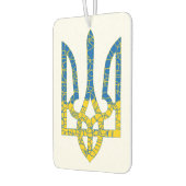 Ukrainische trident texturierte Flagge der Ukraine Autolufterfrischer (Links)