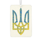 Ukrainische trident texturierte Flagge der Ukraine Autolufterfrischer (Rückseite)