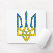 Ukrainische trident texturierte Flagge der Ukraine Mousepad (Mit Mouse)