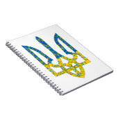 Ukrainische trident texturierte Flagge der Ukraine Notizblock (Rechte Seite)