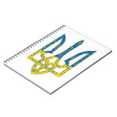 Ukrainische trident texturierte Flagge der Ukraine Notizblock (Linke Seite)