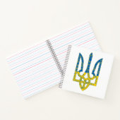 Ukrainische trident texturierte Flagge der Ukraine Notizblock (Innenseite)