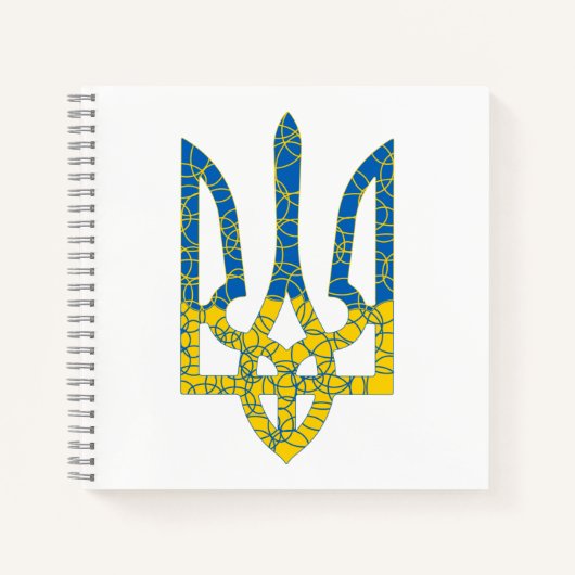 Ukrainische trident texturierte Flagge der Ukraine Notizblock (Vorderseite)