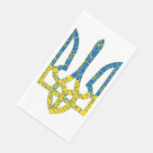 Ukrainische trident texturierte Flagge der Ukraine Serviette (Ecke)