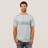 Ukrainische Tryzub (Trident) Ich stehe mit der Ukr T-Shirt (Vorne ganz)