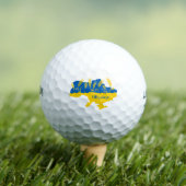 Ukrainische Typografie und Weizenohr auf ukrainisc Golfball (Insitu T-Shirt)