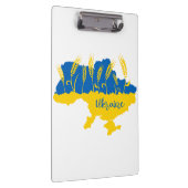 Ukrainische Typografie und Weizenohr auf ukrainisc Klemmbrett (Rechts)
