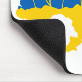 Ukrainische Typografie und Weizenohr auf ukrainisc Mousepad (Ecke)