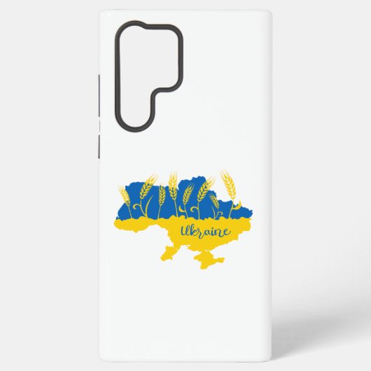 Ukrainische Typografie und Weizenohr auf ukrainisc Samsung Galaxy Hülle (Rückseite)