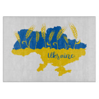 Ukrainische Typografie und Weizenohr auf ukrainisc