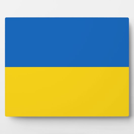 ukrainische (Ukraine) Flagge Fotoplatte (Vorderseite)