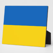 ukrainische (Ukraine) Flagge Fotoplatte (Seite)