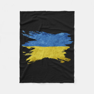 Ukrainische Ukraine-Flagge Vintage-Ukraine-Flagge Fleecedecke