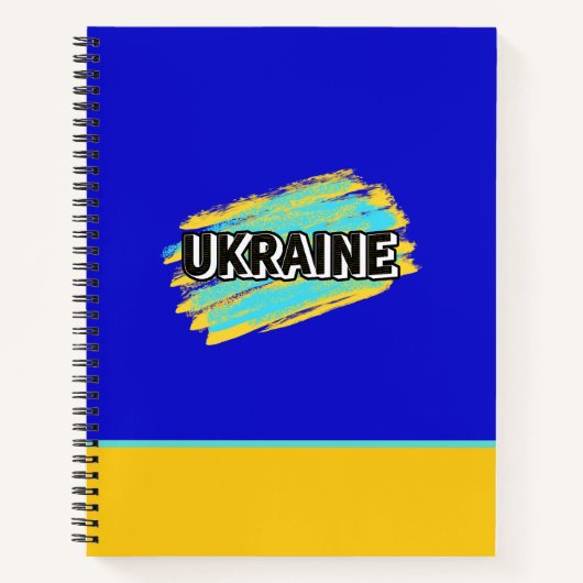 Ukrainische Vibes Notizblock (Vorderseite)