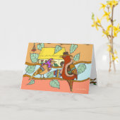 Ukrainische Vögel haben eine neue Zuhause Karte (Gelbe Blume)