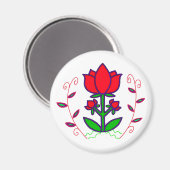 Ukrainische Volkskunst - Baum des Lebens Magnet (Vorderseite/Rückseite)