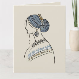 Ukrainische Volkskunst Grußkarte Karte