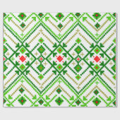 Ukrainische Volkskunst Inspiriert Geschenkpapier (Flach)